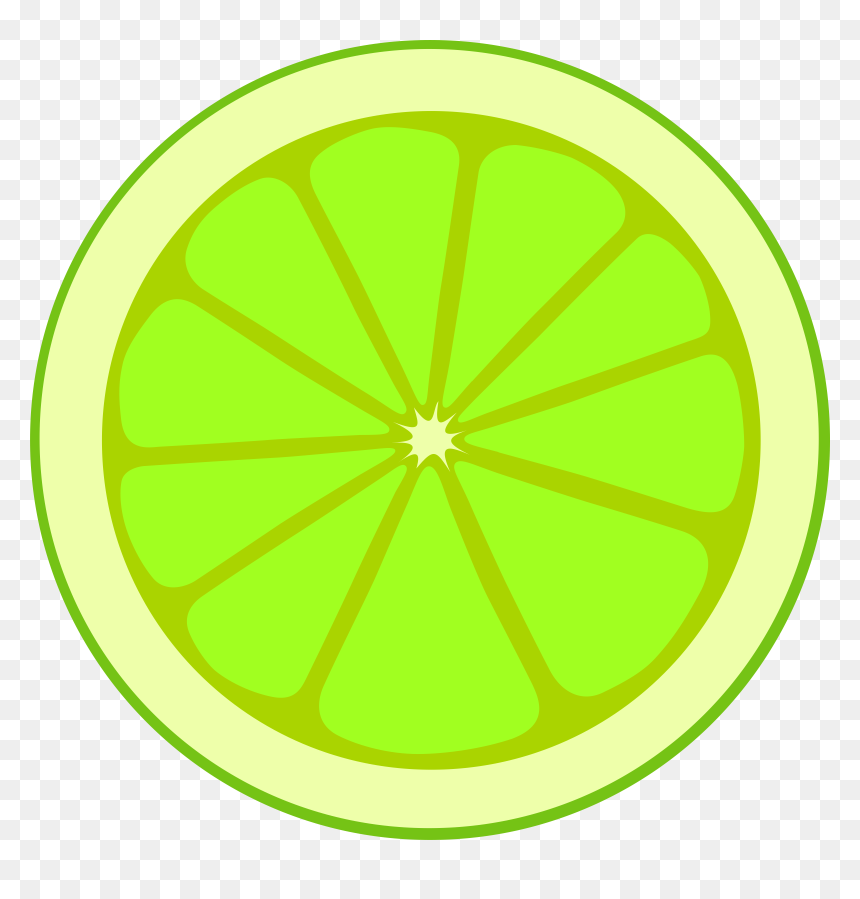 Lime Cross Section Vector Clipart Image - Circle, HD Png Download - cross vector png