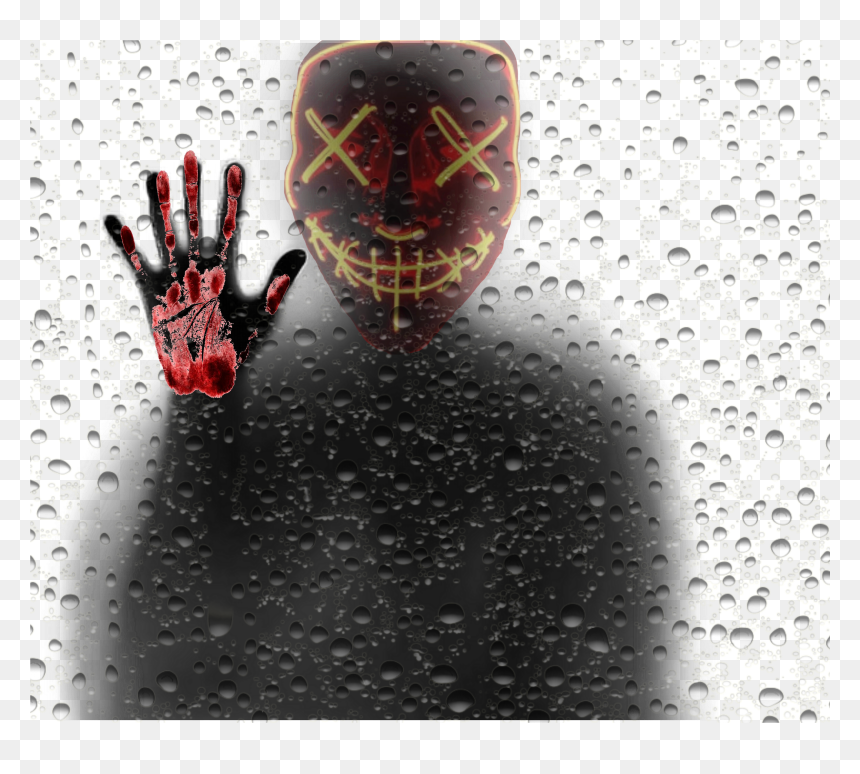 Stalker At Your Window😬😩🤫😖😭 - Illustration, HD Png Download - bloody hand png
