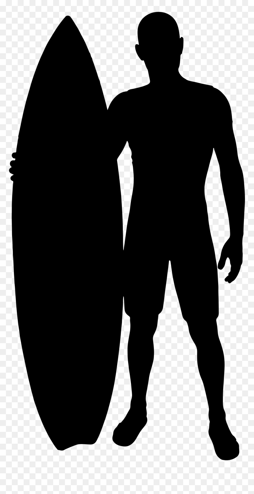 Surfer Boy Silhouette Clip Arts - Surfer Clip Art Transparent, HD Png Download - surfer png