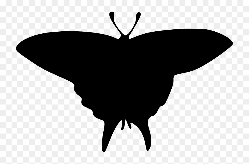Swallowtail Butterfly, HD Png Download - butterfly silhouette png