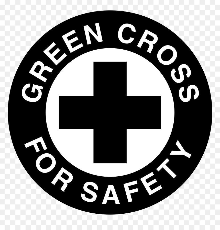 Green Cross For Safety Logo Png Transparent - Green Cross For Safety Logo, Png Download - cross vector png