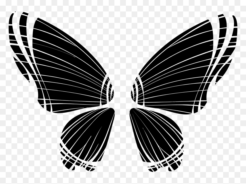 Butterfly Silhouette 10 Clip Arts - Butterfly Wings Png Transparent Background, Png Download - butterfly silhouette png