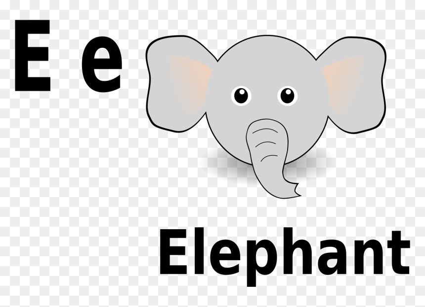E For Elephant Clip Arts - Alphabet E Is For Elephant, HD Png Download - republican elephant png