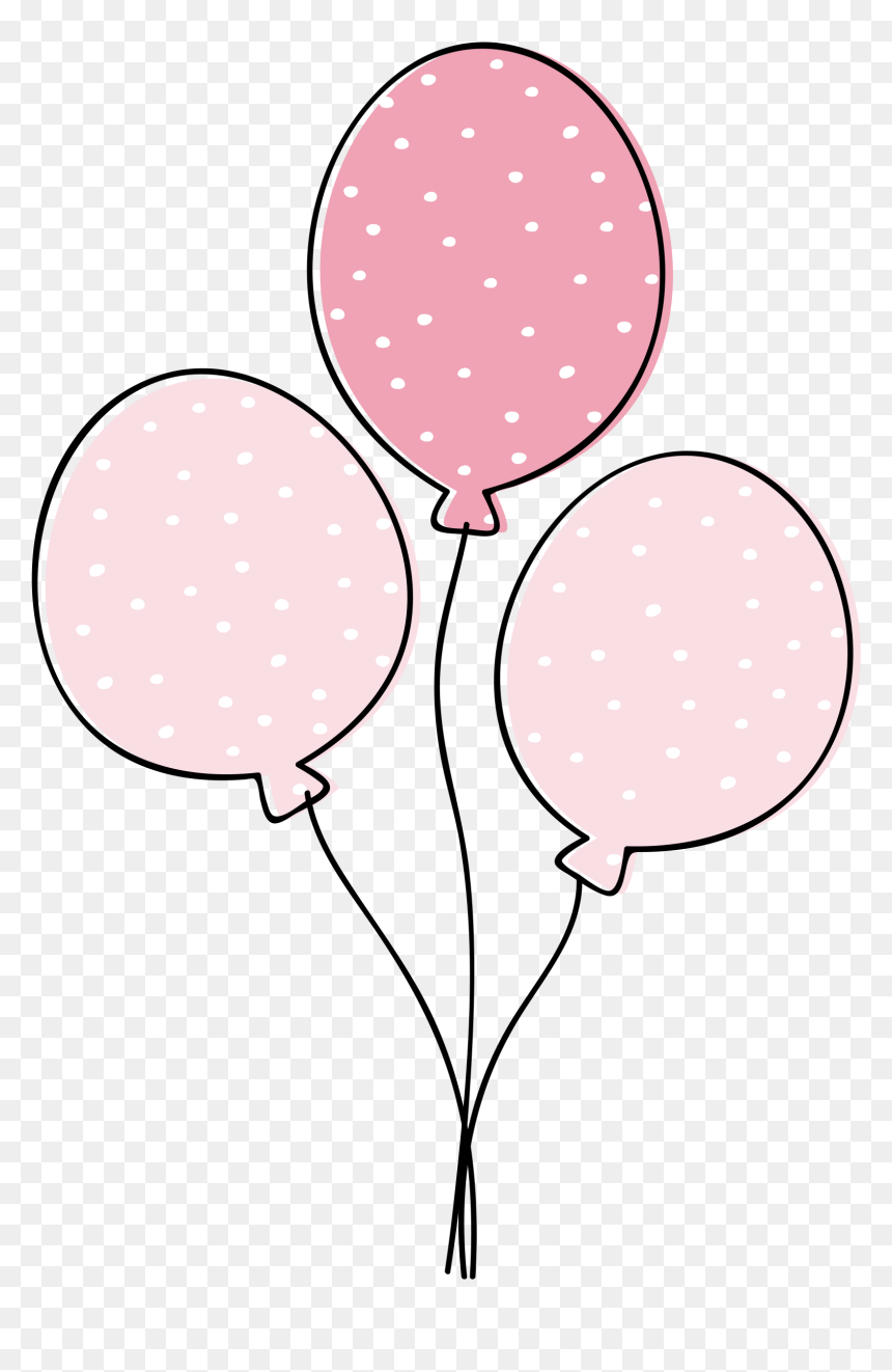 Library Of Baby Shower Balloon Jpg Library Png Files - Illustration, Transparent Png - pink balloons png