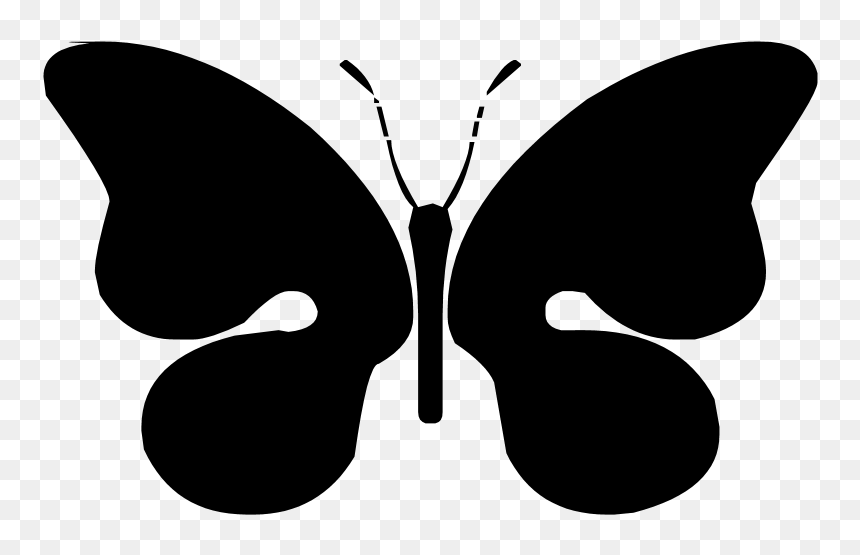 Butterfly Silhouette Png - Clip Art, Transparent Png - butterfly silhouette png