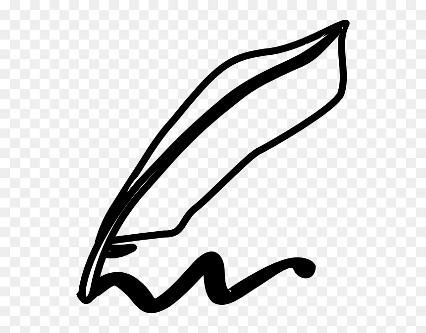 Feather Pen Clip Art At Clker - Icon Book And Pen Png, Transparent Png - feather vector png