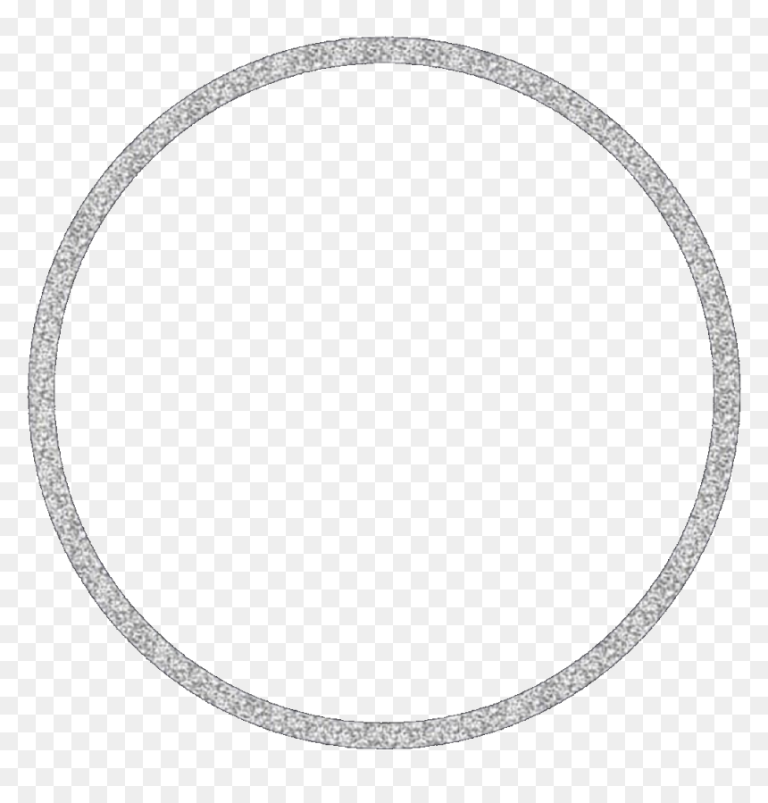Circle - Necklace, HD Png Download - silver border png