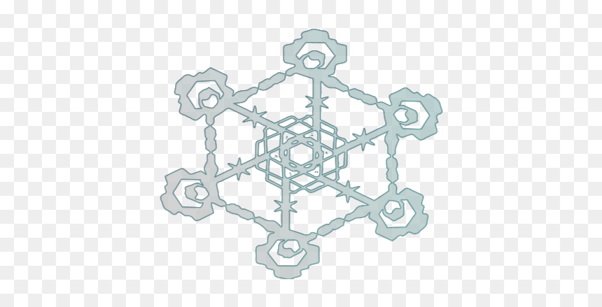 Cross, HD Png Download - snowflake clipart png