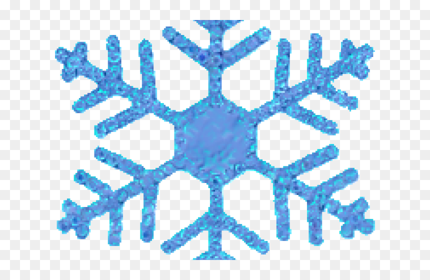 Snowflake Clipart Trail - Geometric Snowflake, HD Png Download - snowflake clipart png