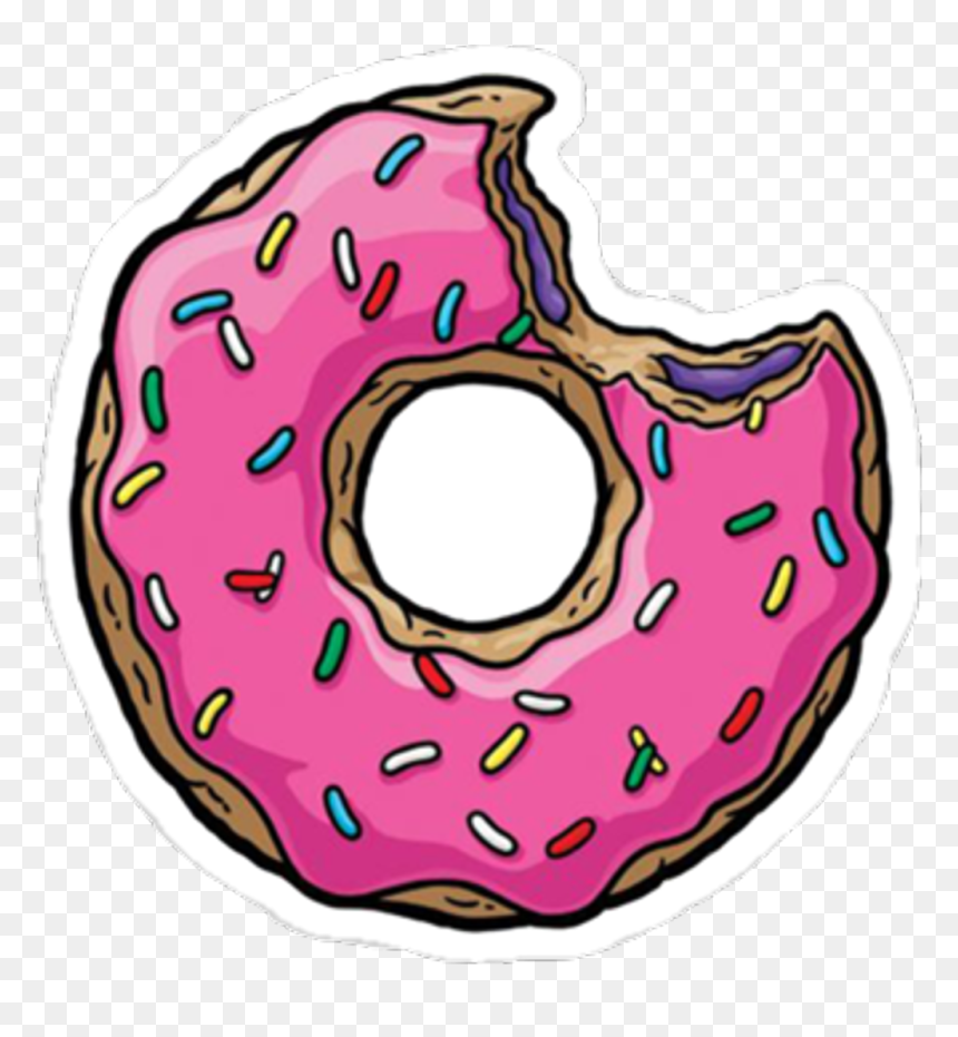 Donuts Food Sweets Pink Bite Freetoedit Clipart , Png - Donut Sticker, Transparent Png - donuts png