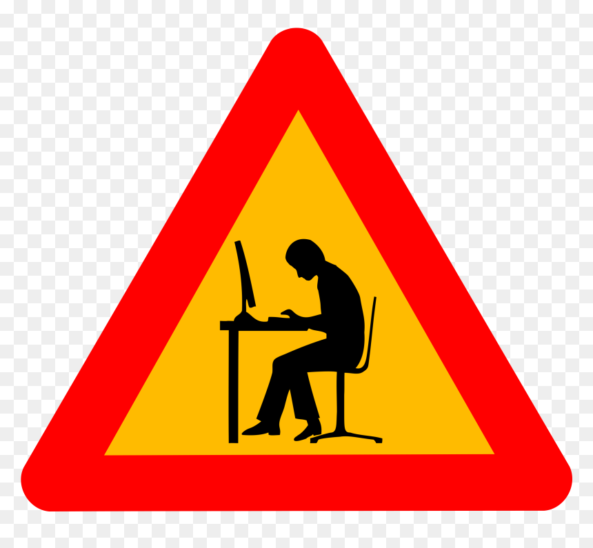 Geek Warning Sign , Png Download - Under Construction Icon Png, Transparent Png - warning sign png