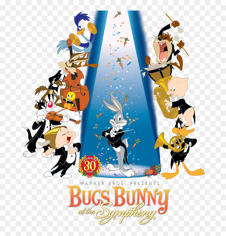 Bugs Bunny At The Symphony - Cartoon, HD Png Download - bugs bunny png