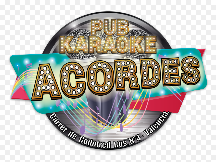 Logo Pub Acordes En A4 Png - Graphic Design, Transparent Png - karaoke png