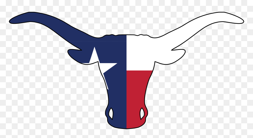 Longhorn-01 - Texas Longhorn, HD Png Download - texas flag png