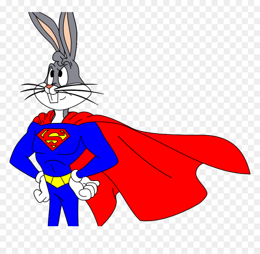 Bugs Bunny/super Rabbit - Super Rabbit Bugs Bunny, HD Png Download - bugs bunny png