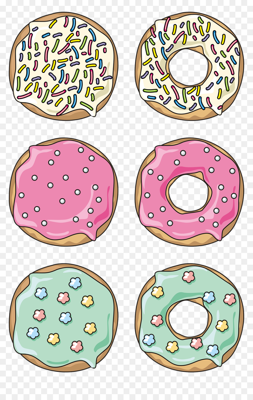 Pączki Grafika, HD Png Download - donuts png