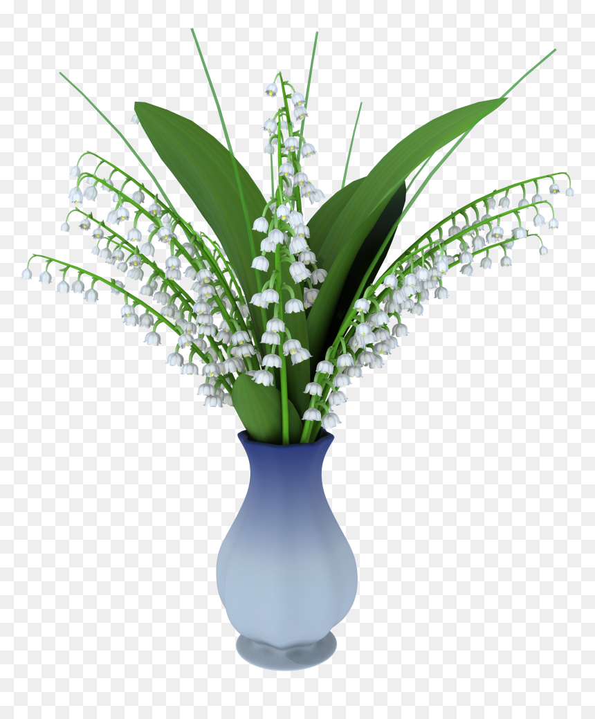 May Lily In Vase Png Clipart Picture - Vase Plant Png 3d, Transparent Png - lily png