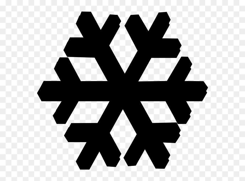 Black Snow Flake Clip Art At Clker - Dr Br Ambedkar Institute Of Technology Port Blair Logo, HD Png Download - snowing png