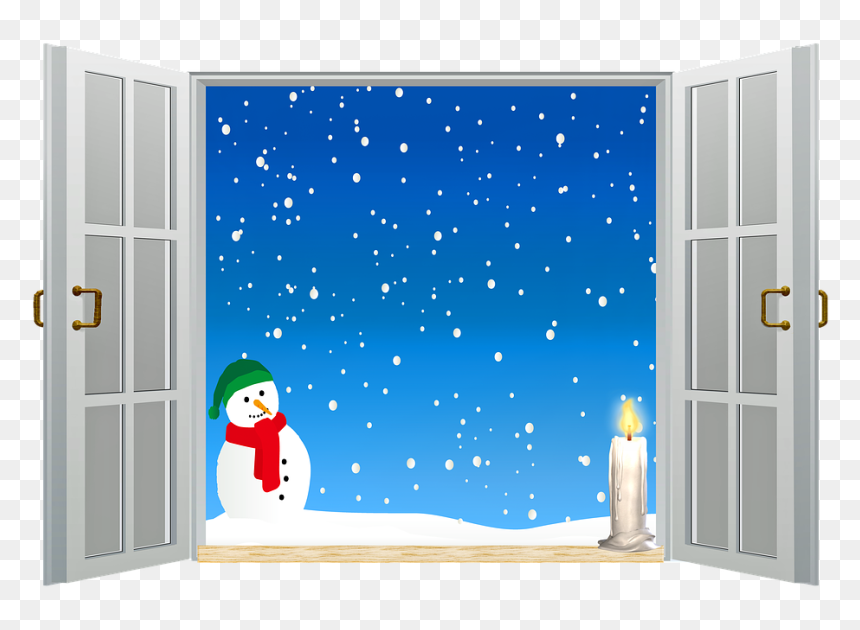 Window, HD Png Download - snowing png