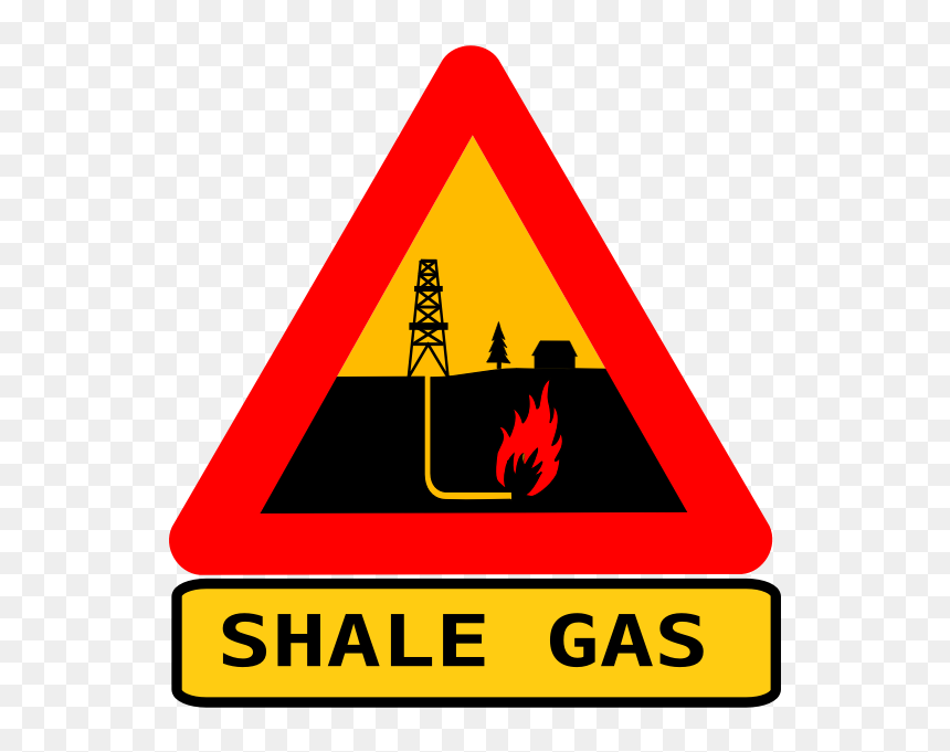 Vector Warning Sign For Shale Gas Fracking - Shale Gas, HD Png Download - warning sign png