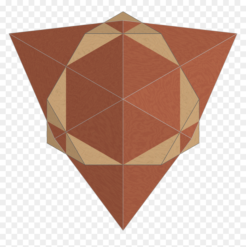 Dual Compound Truncated 4 From Hexagon - Origami, HD Png Download - hexagon pattern png