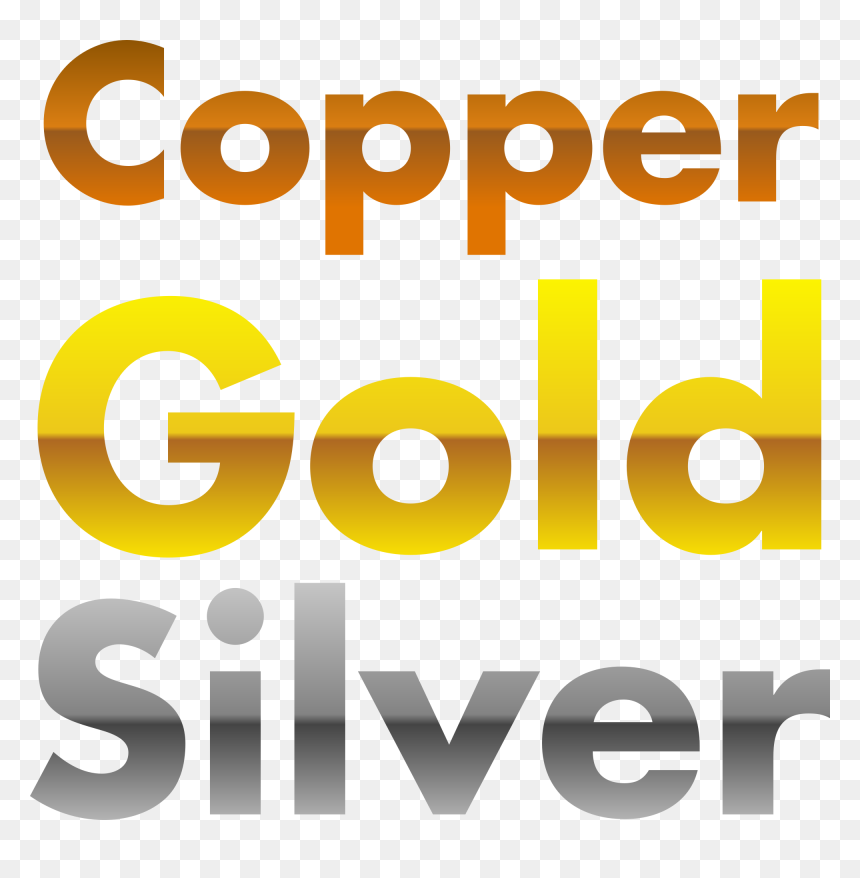 Copper, Gold, And Silver Gradients Svg Clip Arts - Clip Art, HD Png Download - silver png