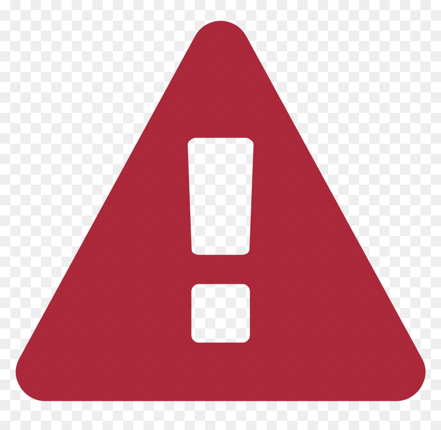 Warning Sign Font Awesome-red - Ponce De Leon Inlet Lighthouse & Museum, HD Png Download - warning sign png