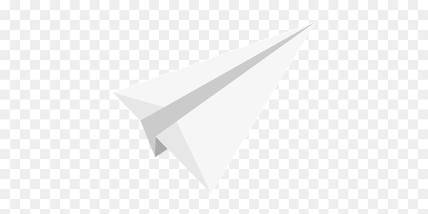 White Paper Plane Png Image - เครื่องบิน กระดาษ พับ Png, Transparent Png - paper airplane png