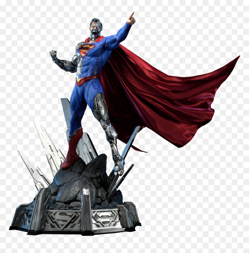 Cyborg Superman 1/3 Scale Statue - Cyborg Superman Prime Studio, HD Png Download - cyborg png