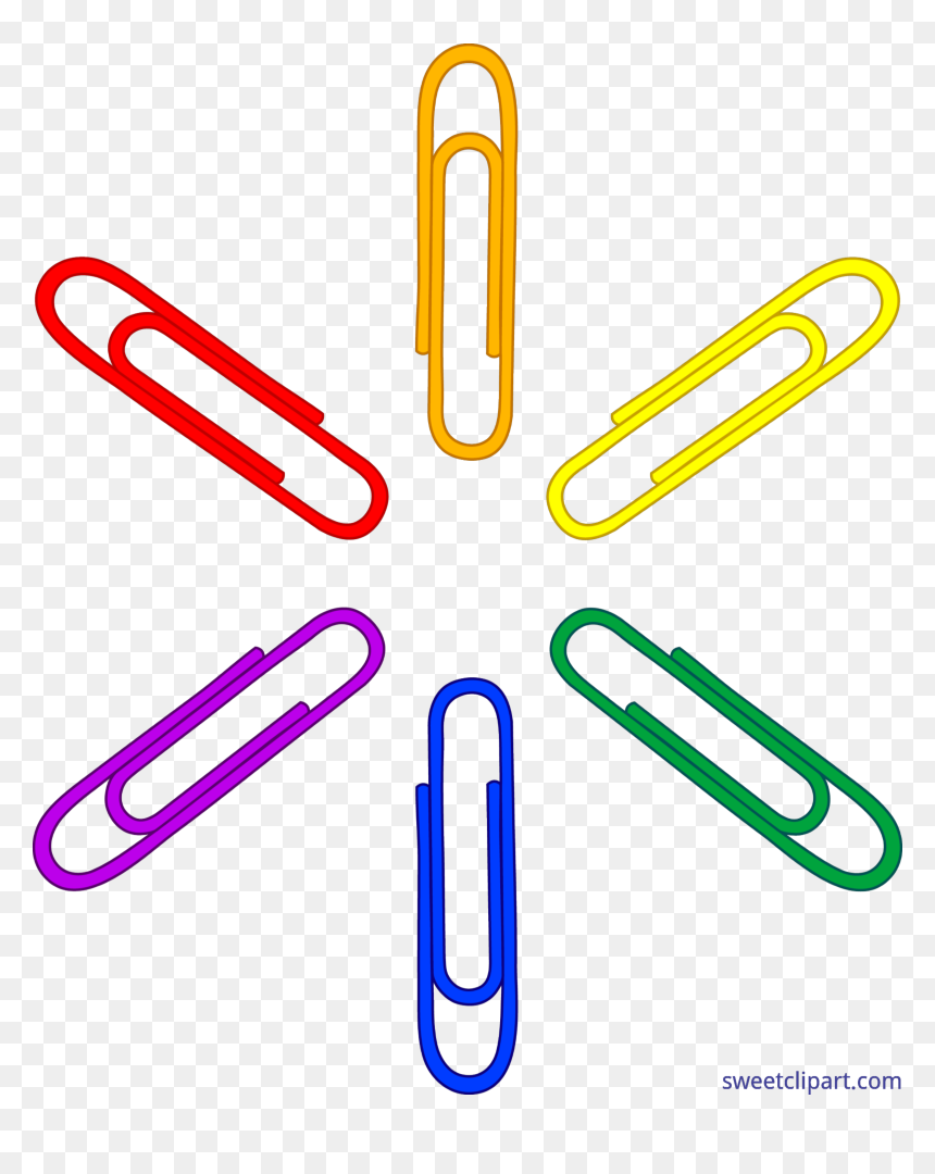 Clip Art Freeuse Office Paper Clip Pattern - Paper Clip Clipart, HD Png Download - paper clip png