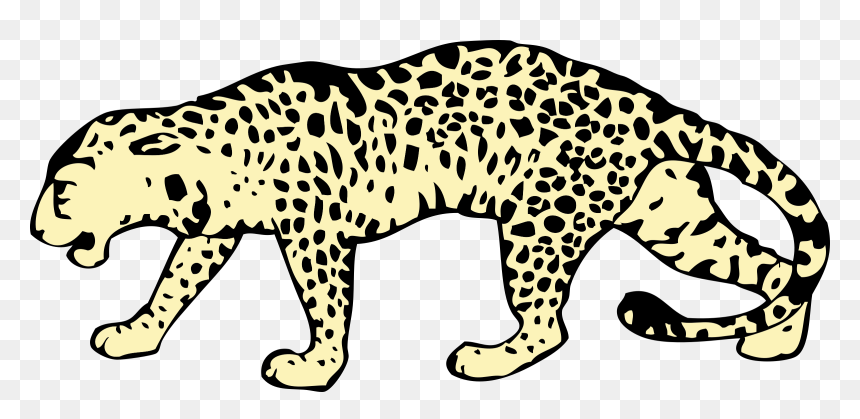 Download Leopard Png File - Leopard Clipart Black And White, Transparent Png - leopard png