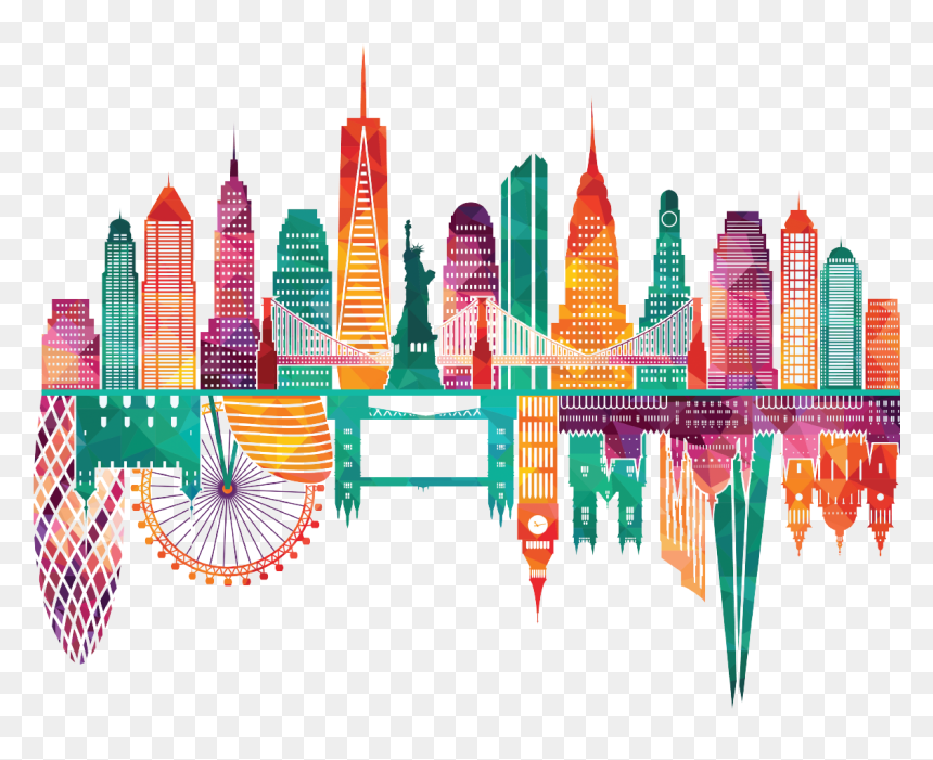 New York Skyline Png, Transparent Png - new york skyline png