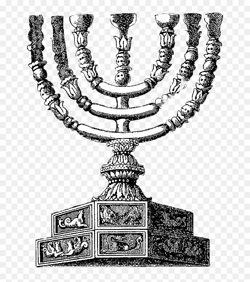Vintage Menorah Illustration Clip Arts - Menorah Illustration, HD Png Download - menorah png