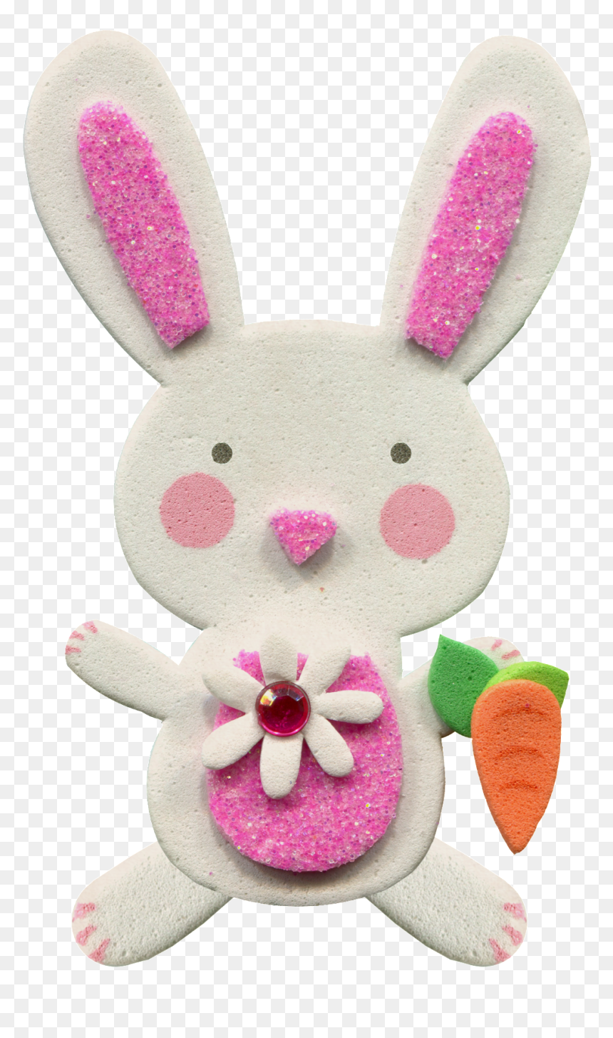 Hand-painted White Rabbit Sugar Png Transparent Material - Stuffed Toy, Png Download - sugar png