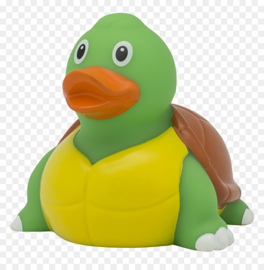 Turtle Rubber Duck By Lilalu - Duck, HD Png Download - rubber duck png