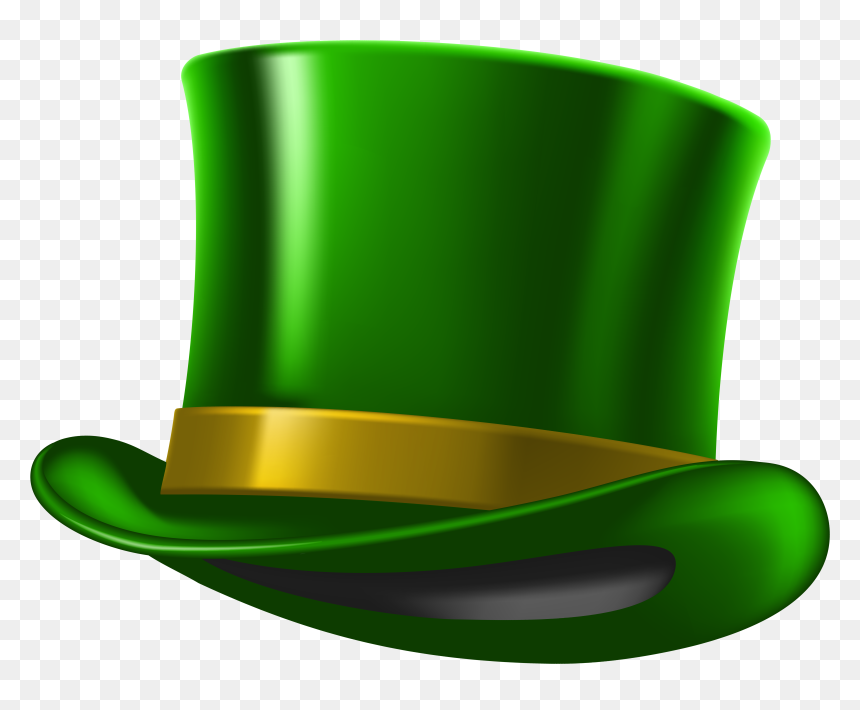 Green St Patricks Day Hat Png Clipart Image - St Patrick's Day Hat Png, Transparent Png - backwards hat png