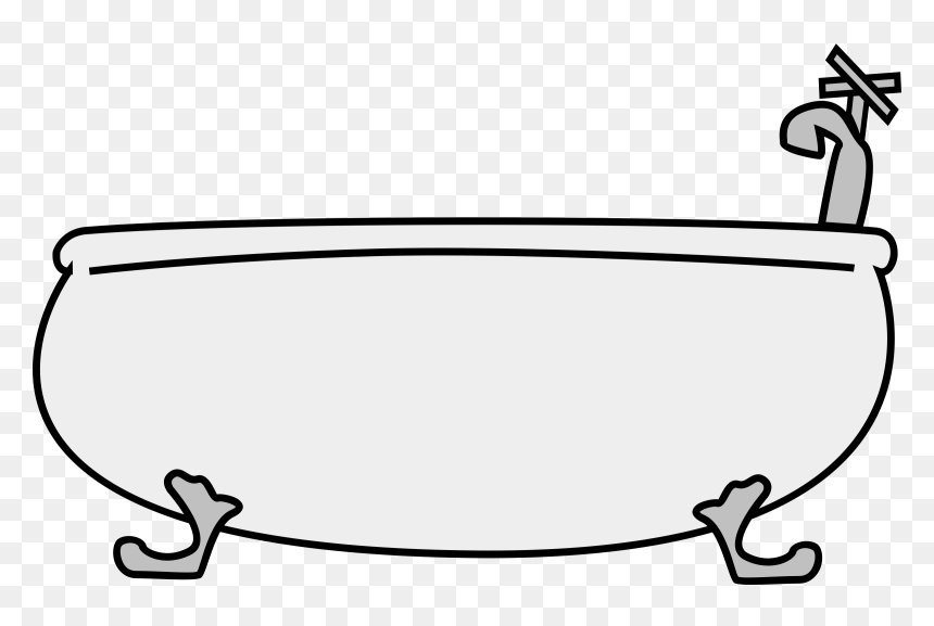 Bathtub 2 Clip Arts - Bathtub Clip Art, HD Png Download - bathtub png