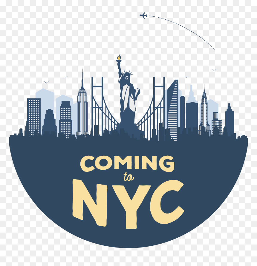 Liberty Island, HD Png Download - new york skyline png
