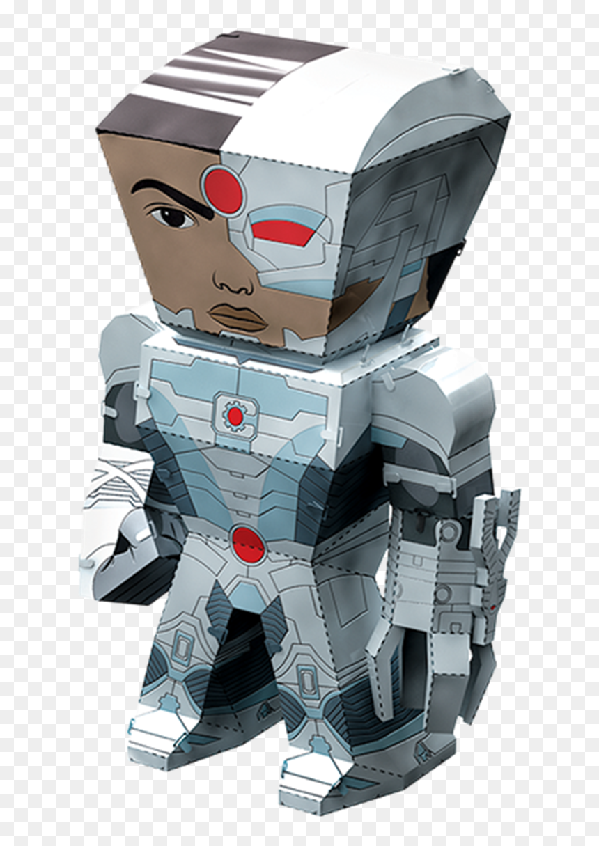 Metal Earth Legends Cyborg - Illustration, HD Png Download - cyborg png