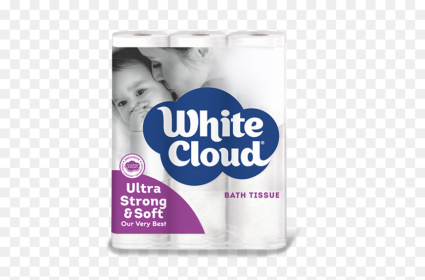 White Cloud® Ultra Strong &soft 12 Roll Pkg - Bonbon, HD Png Download - white cloud png