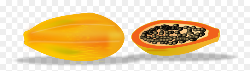 Papaya Sliced Clip Arts - Clip Art, HD Png Download - papaya png