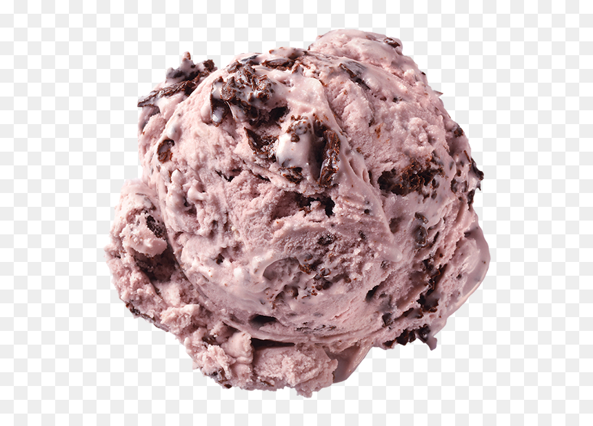 Homemade Brand Black Raspberry Chip Ice Cream Scoop - Kulfa Ice Cream Png, Transparent Png - ice cream scoop png