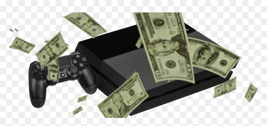 Ps4 Money Rain - Money, HD Png Download - money rain png