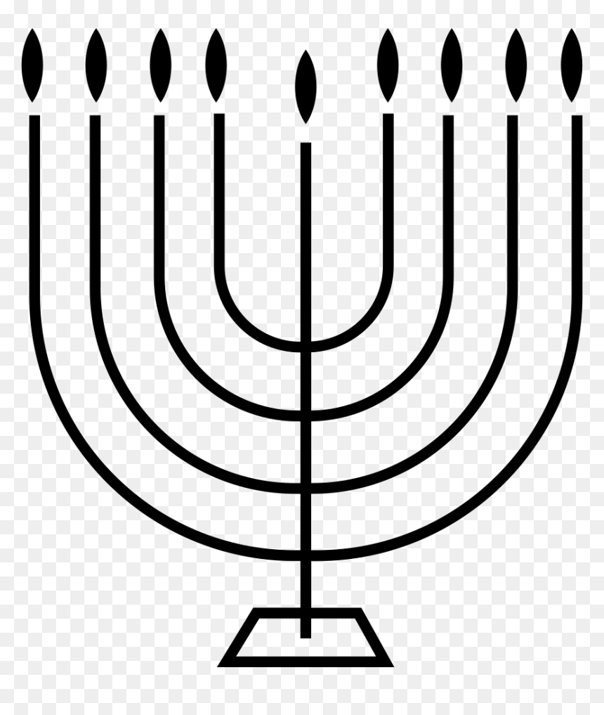 Menorah - Simbolos Religiosos La Menora, HD Png Download - menorah png