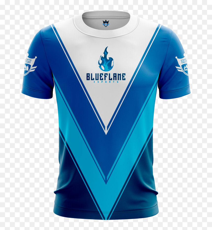 Blue Flame Esports , Png Download - Esports Jersey Polo Shirt, Transparent Png - blue flame png