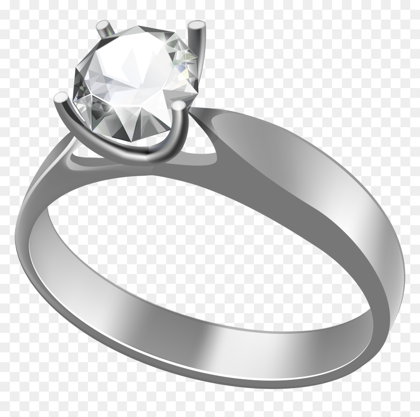 Engagement Ring Transparent Png Clip Art Image - Engagement Ring Transparent Background, Png Download - diamond ring png