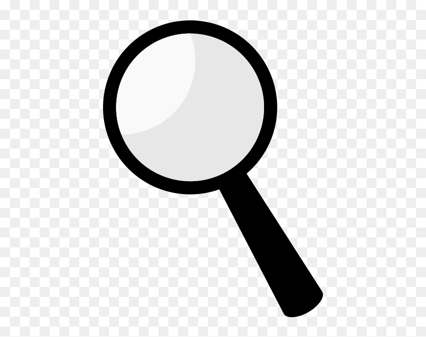 Monochrome - Transparent Background Magnifying Glass Clipart, HD Png Download - detective png