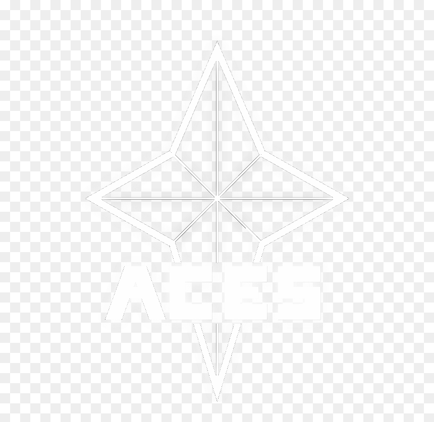 Aces Logo Sans Name White Full Glow - Triangle, HD Png Download - white glow png