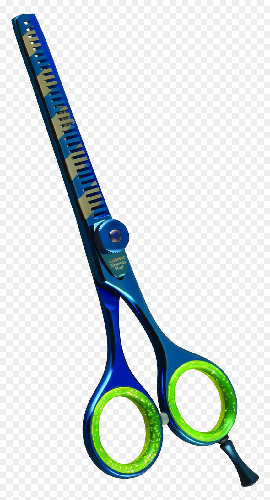 Samshears Professional Blue Titanium Cutting Barber, HD Png Download - barber scissors png