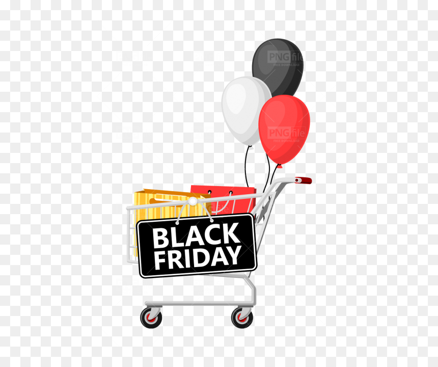 Black Friday Cart Free, HD Png Download - black friday png
